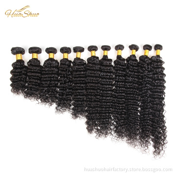 Huashuohair 18inch The Best Human Hair Weave Vendors Cuticle Aligned Virgin Burmese Curly Hair